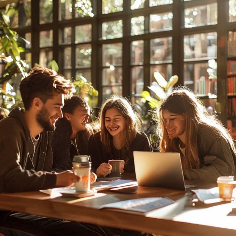 Colagem de 7 ícones de aplicativos diferentes organizados em grid, representando ferramentas de IA gratuitas como chatbots, transcrição, geração de imagens e criadores de apresentação